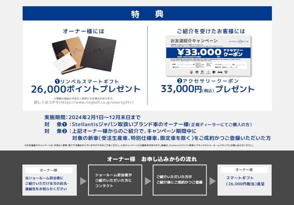 PEUGEOTの魅力を一人でも多くのお客様へ／お友達紹介キャンペーン