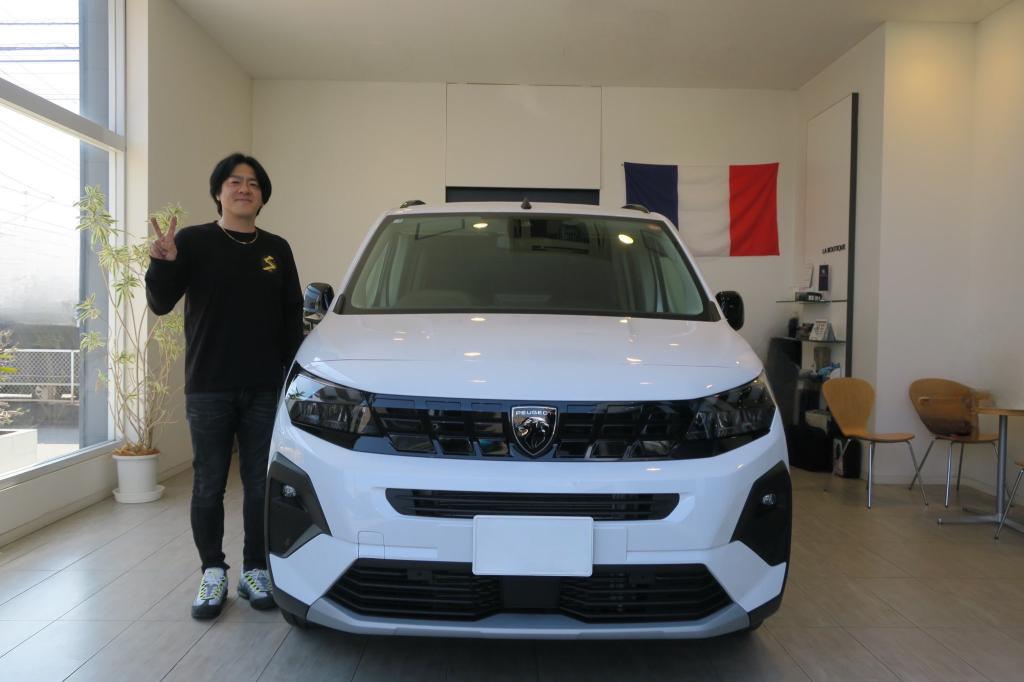 Ｕ様ご納車（PEUGEOT NEW RIFTER LONG）